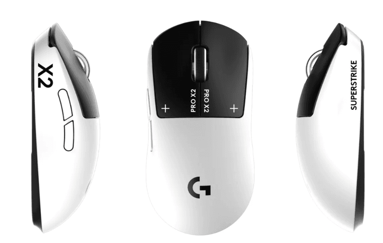 羅技 G PRO X 2 SUPERSTRIKE 實體外觀與無孔輕量化設計